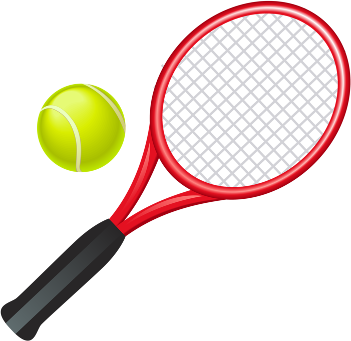 Tennis Racketand Ball Illustration