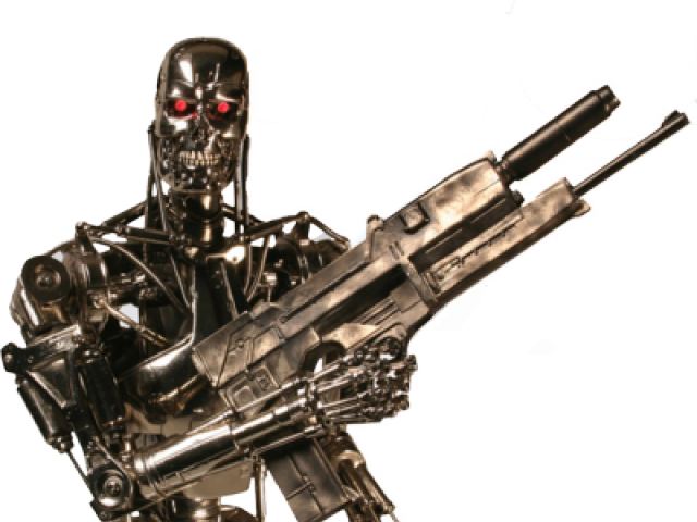 Terminator Robot With Gun