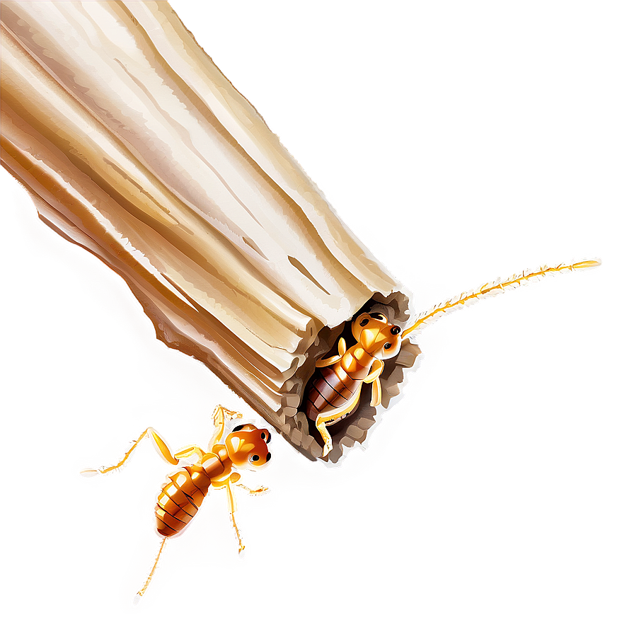 Termite Chewed Wood Png 06292024