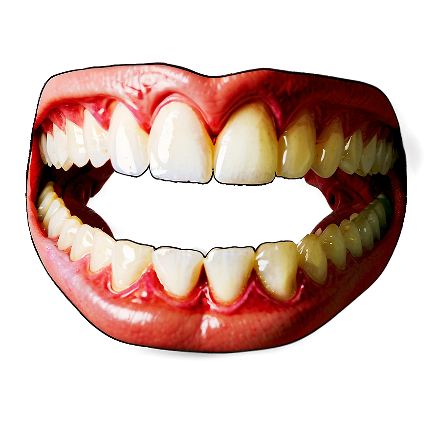 Terrifying Mouth Image Png Sjl98