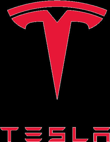 Tesla Logo Redand Black