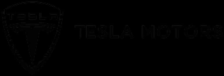 Tesla Logoand Text Black Background