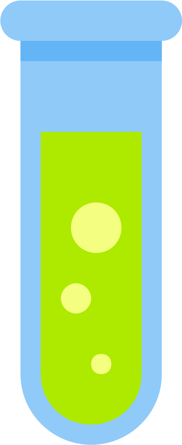 Test Tube Cartoon Vector