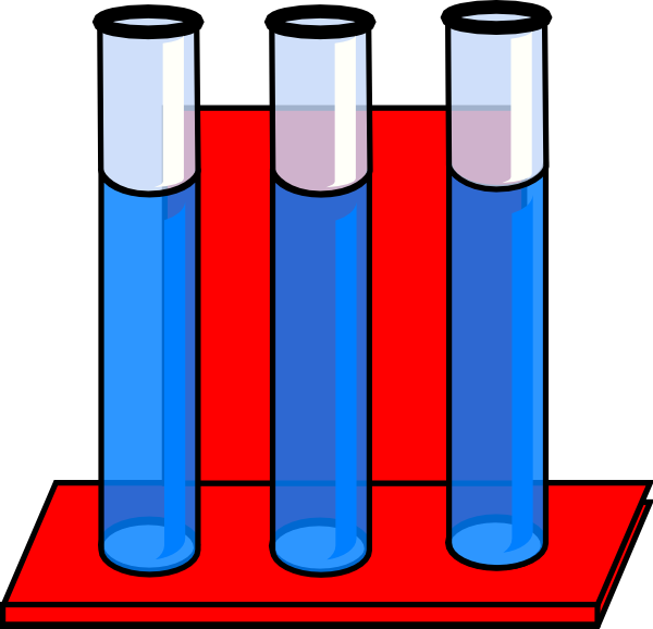 Test Tubes Cartoon Illustration