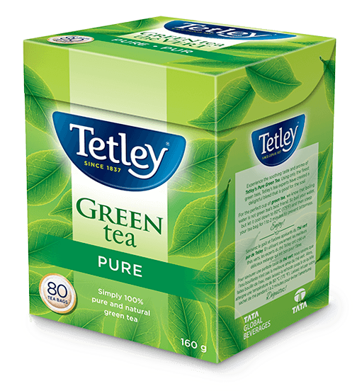 Tetley Green Tea Pure Box