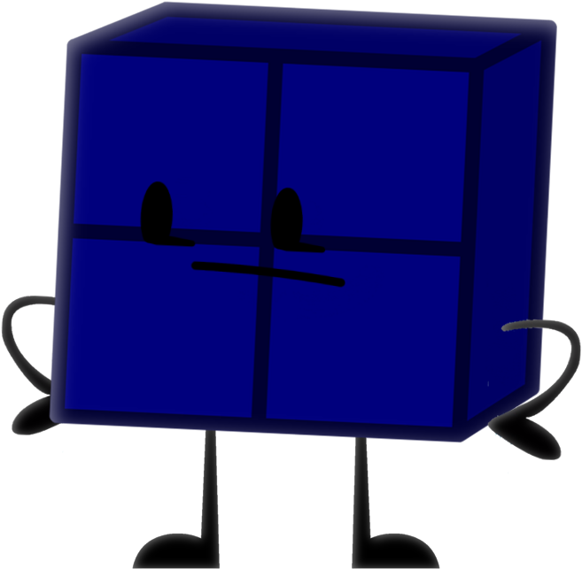 Tetris Block Character Cartoon