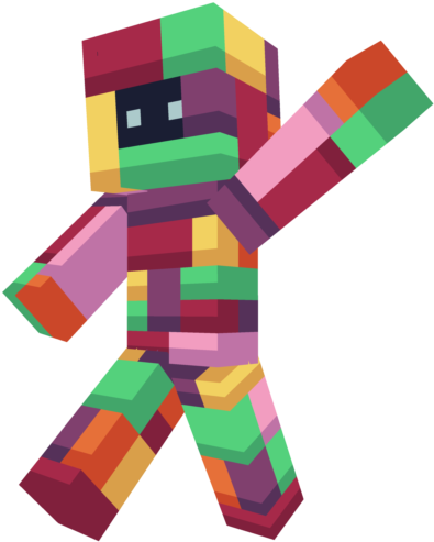 Tetris Themed Minecraft Character