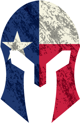 Texas Flag Spartan Helmet Graphic