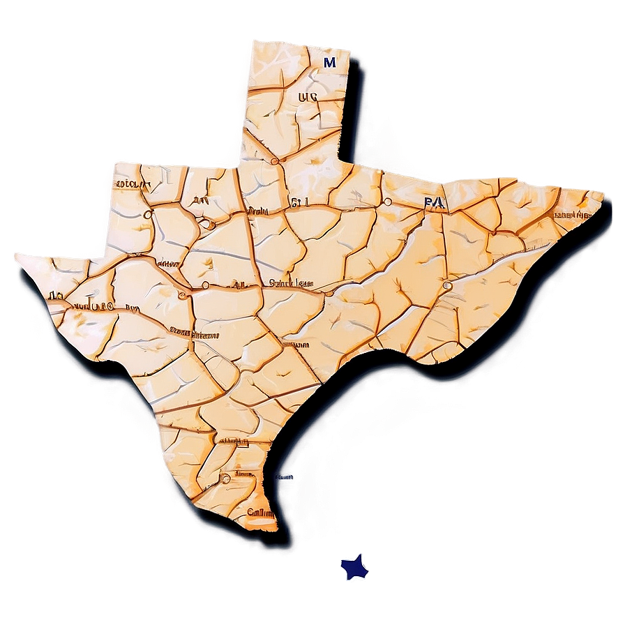 Texas Map Silhouette Png 55