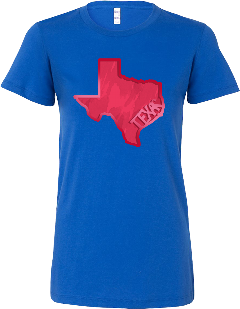 Texas Outline T Shirt Design