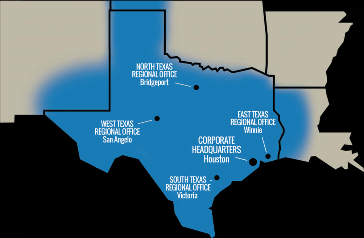 Texas Regional Offices Map