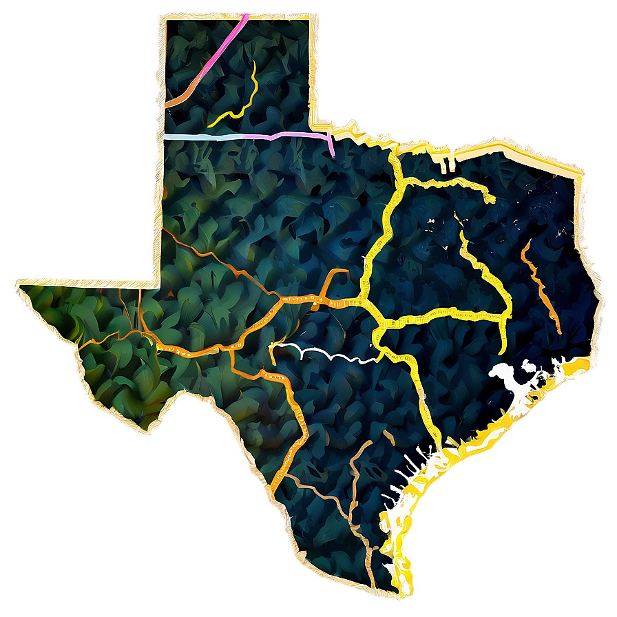 Texas State Borderline Png 05252024