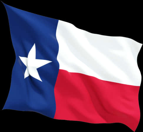 Texas State Flag Waving