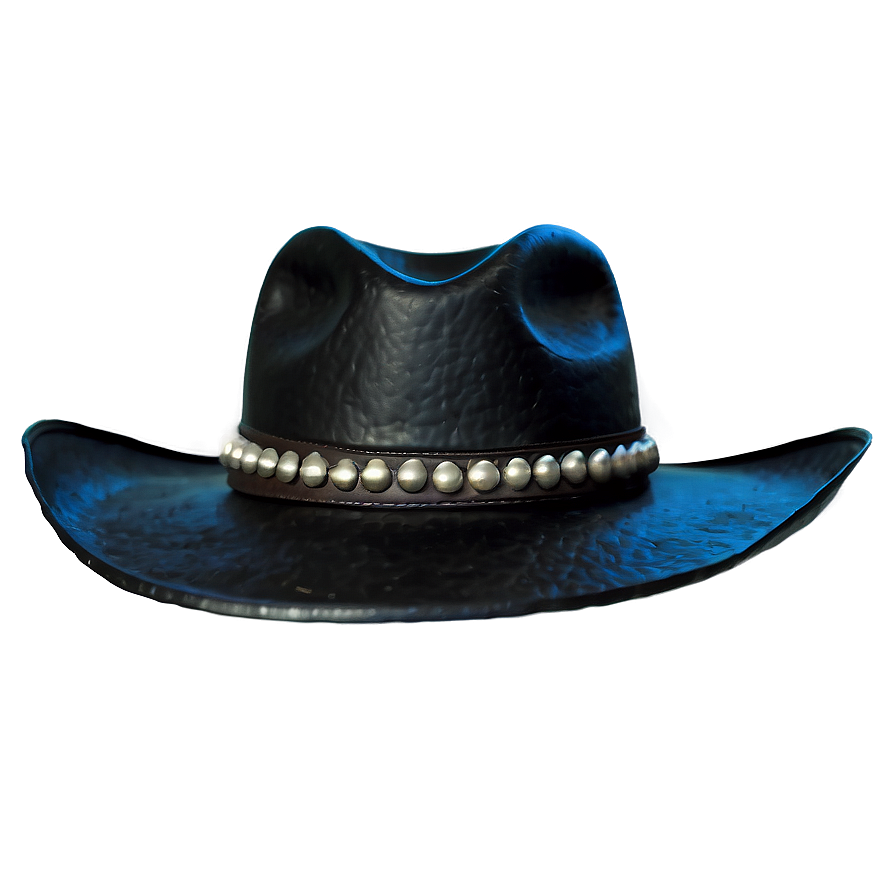 Textured Black Cowboy Hat Png 06212024