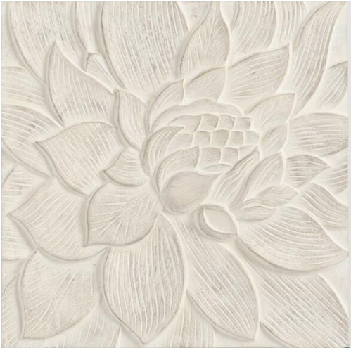 Textured Floral Relief Art