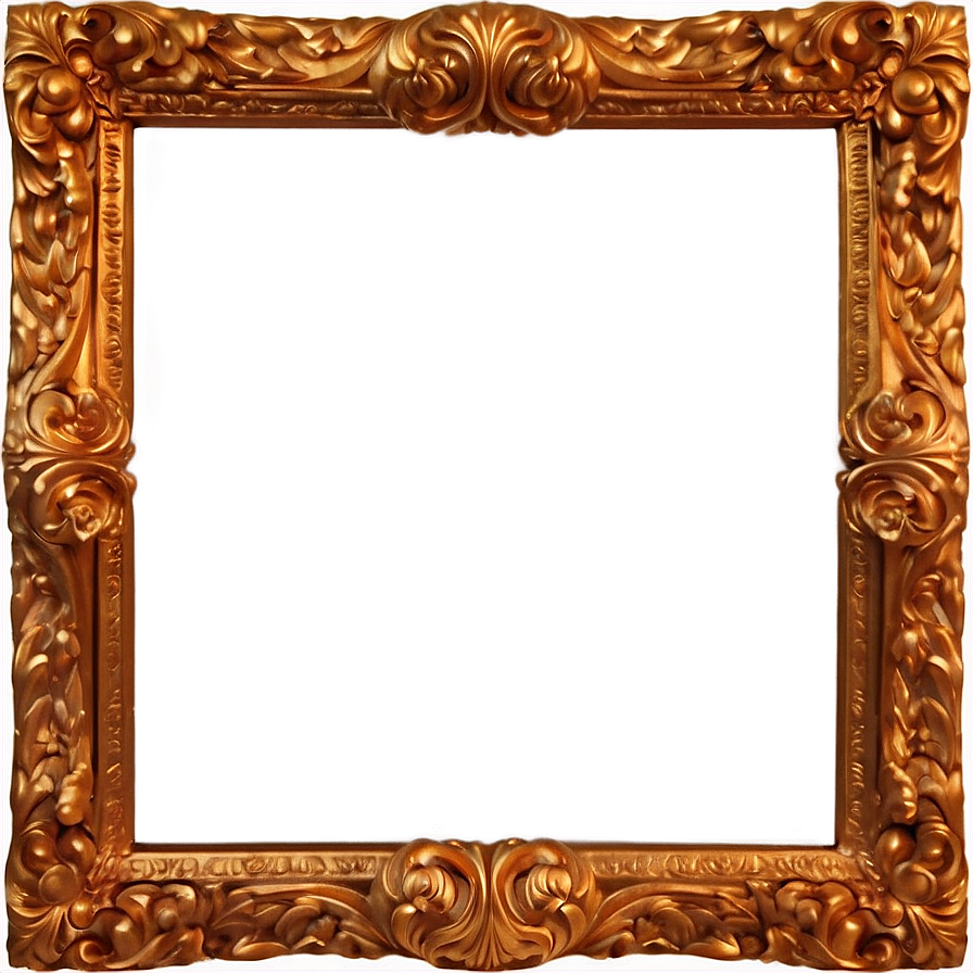 Textured Gold Frame Png Adx