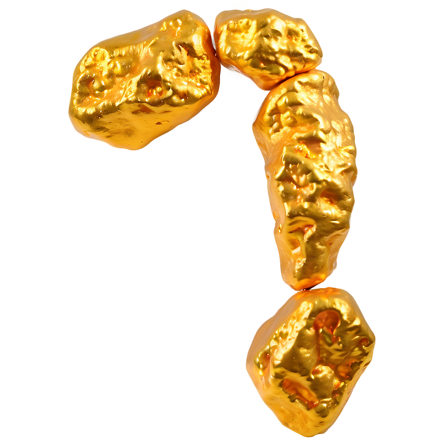 Textured Gold Nugget Png Fmh6