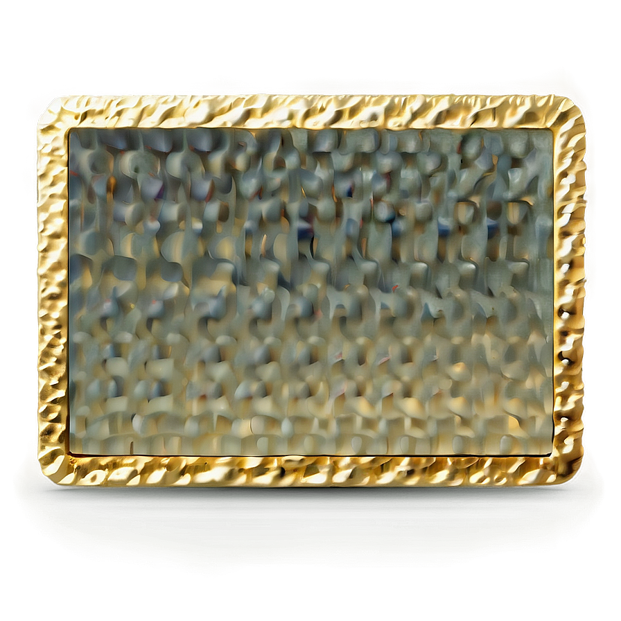 Textured Gold Rectangle Png 06272024