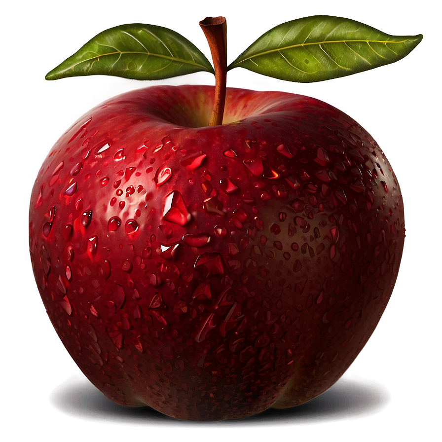 Textured Red Apple Png 17