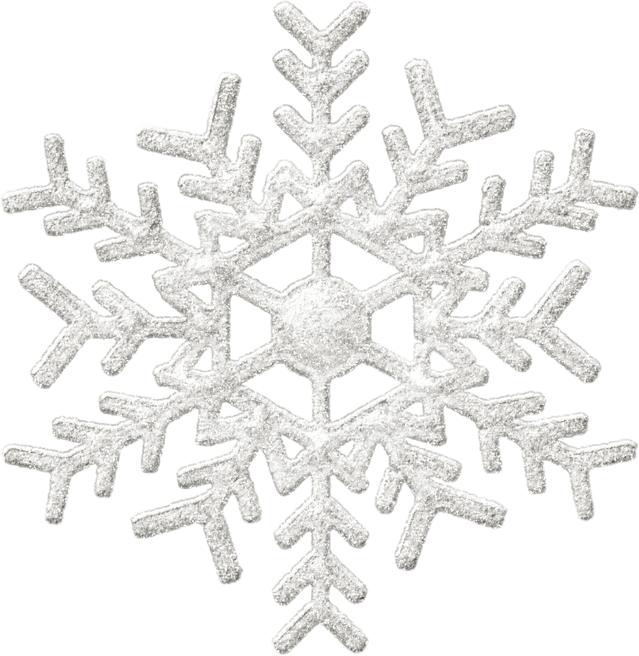 Textured Snowflake Illustration