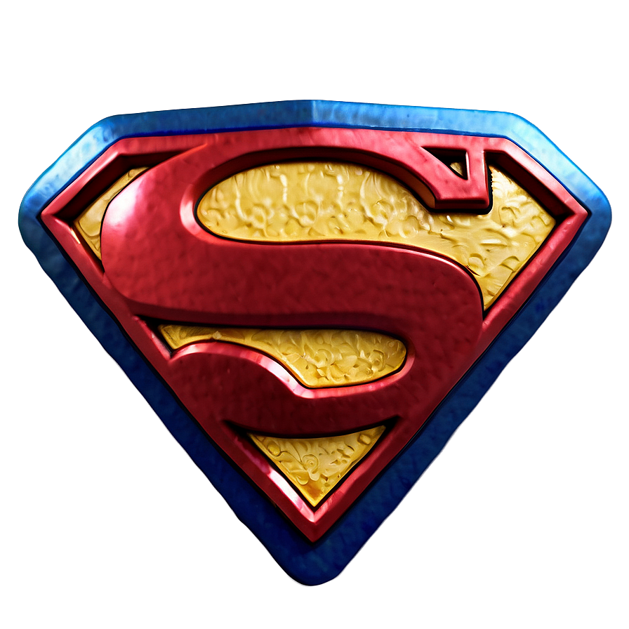 Textured Superman Logo Png 05242024