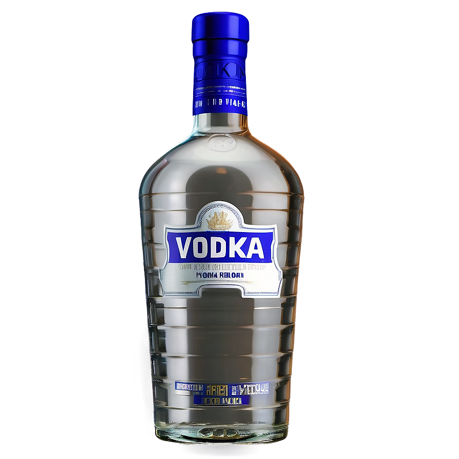 Textured Vodka Bottle Png 89