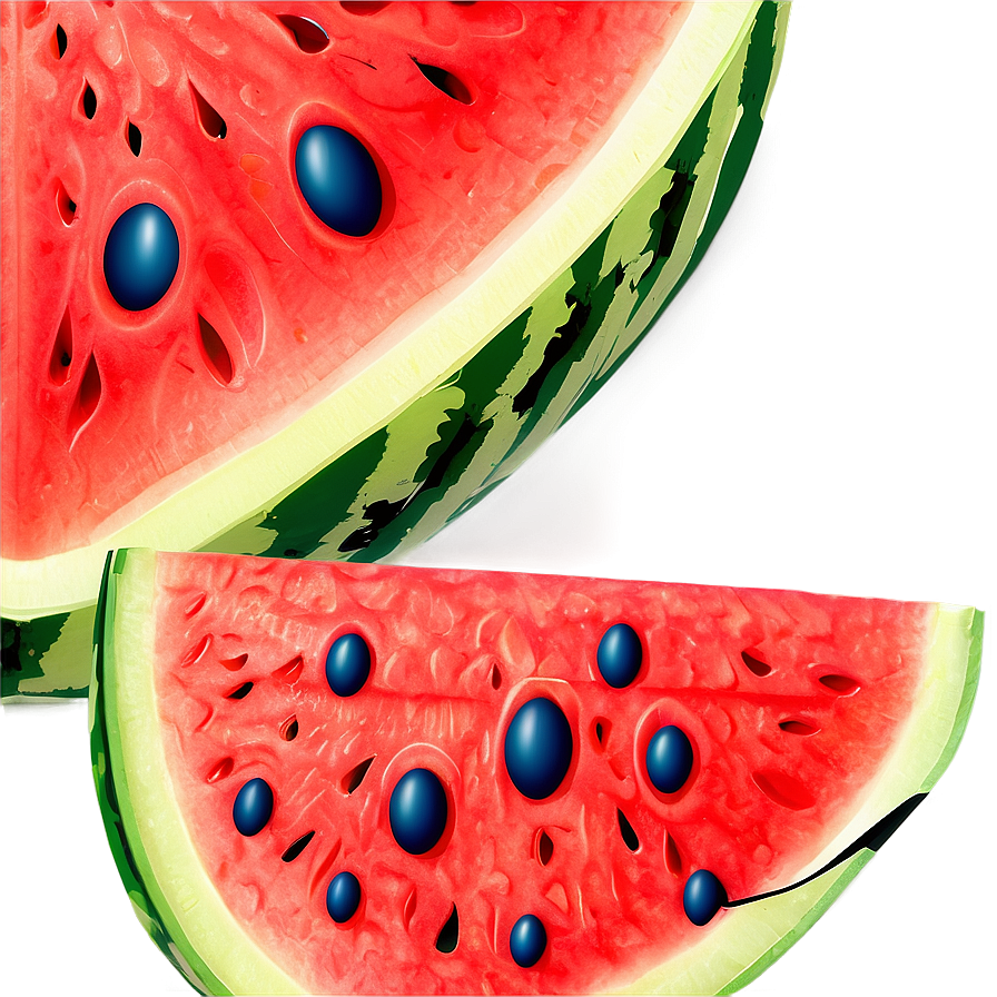 Textured Watermelon Slice Png 06132024