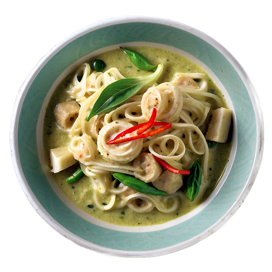 Thai Green Curry Noodles Png 69