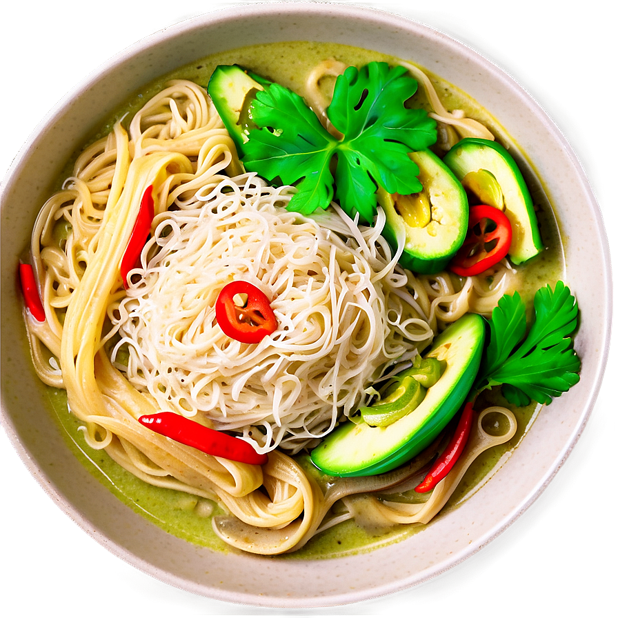 Thai Green Curry Noodles Png Yam94