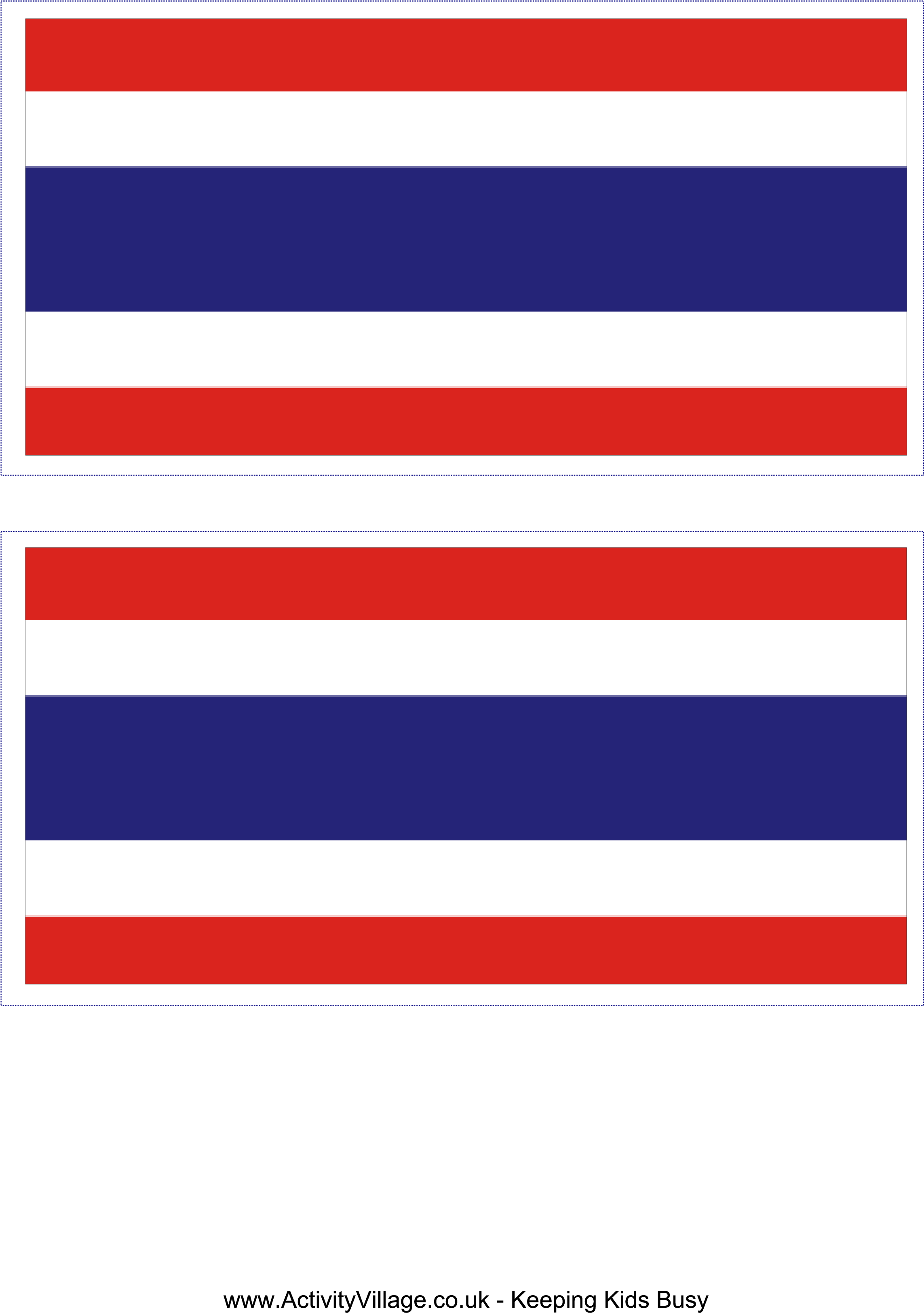 Thailand Flag Comparison