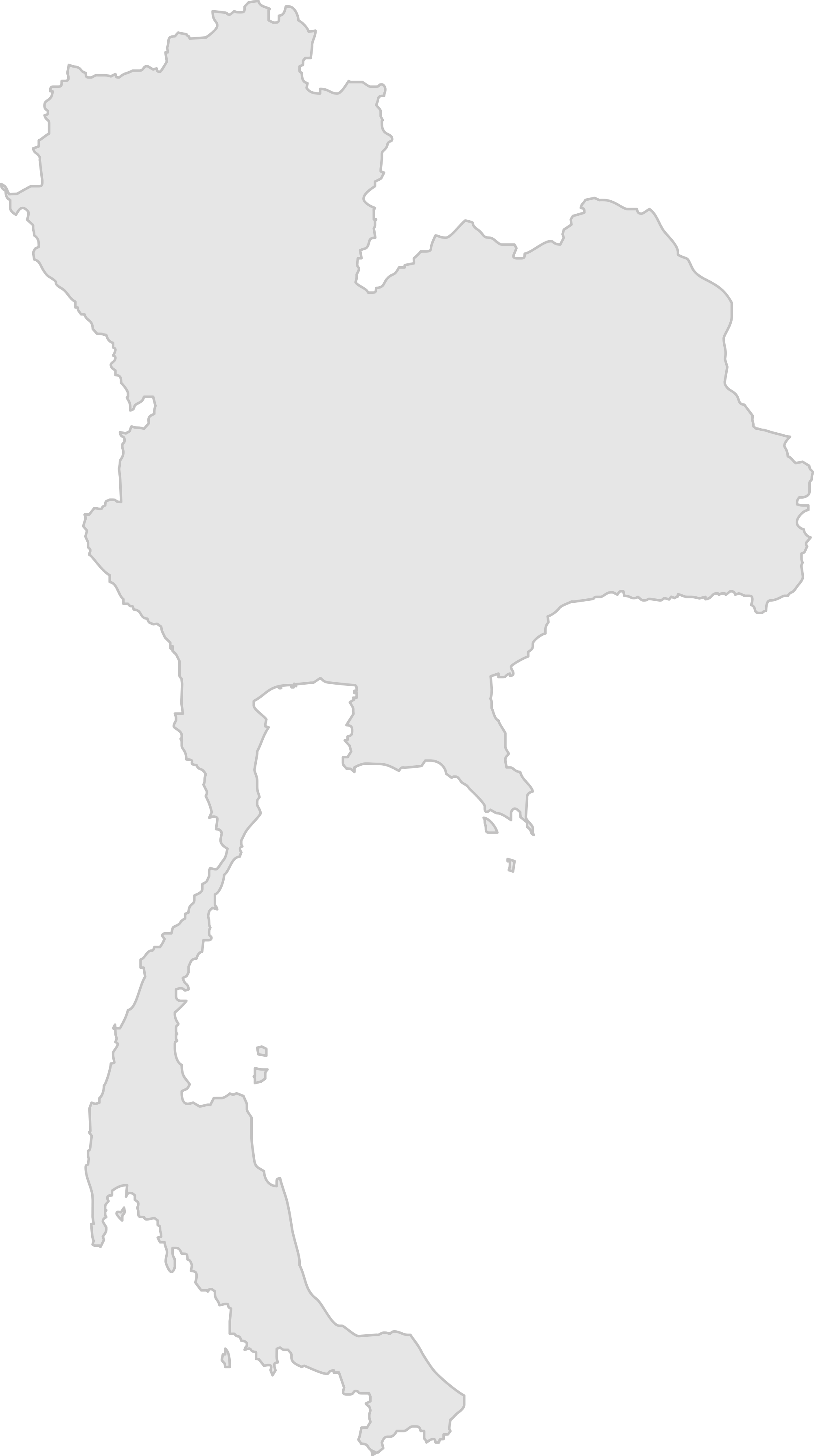 Thailand Map Silhouette