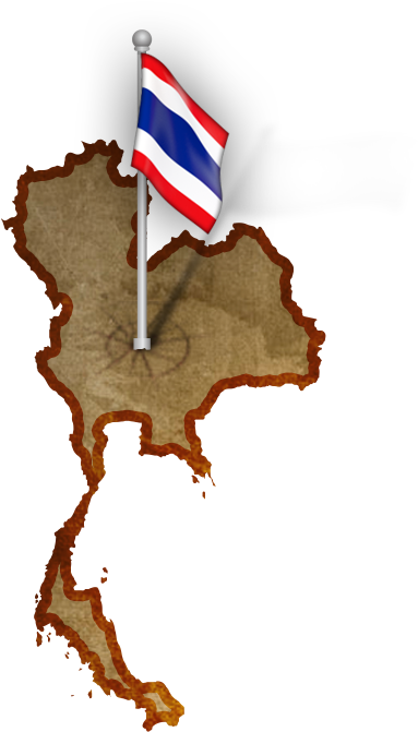 Thailand Mapand Flag