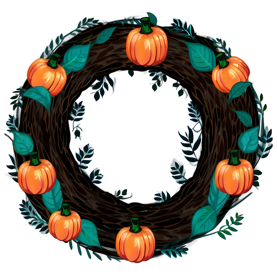 Thanksgiving Autumn Wreath Png 20