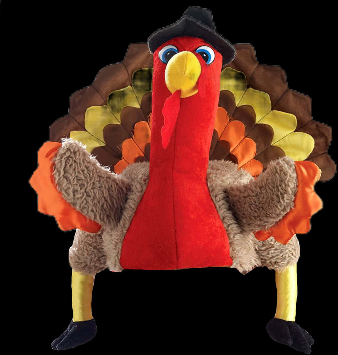 Thanksgiving Plush Turkeywith Hat