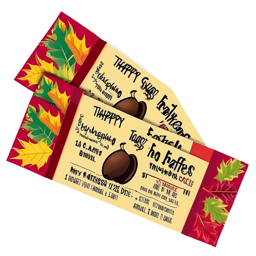 Thanksgiving Raffle Ticket Png Kwb