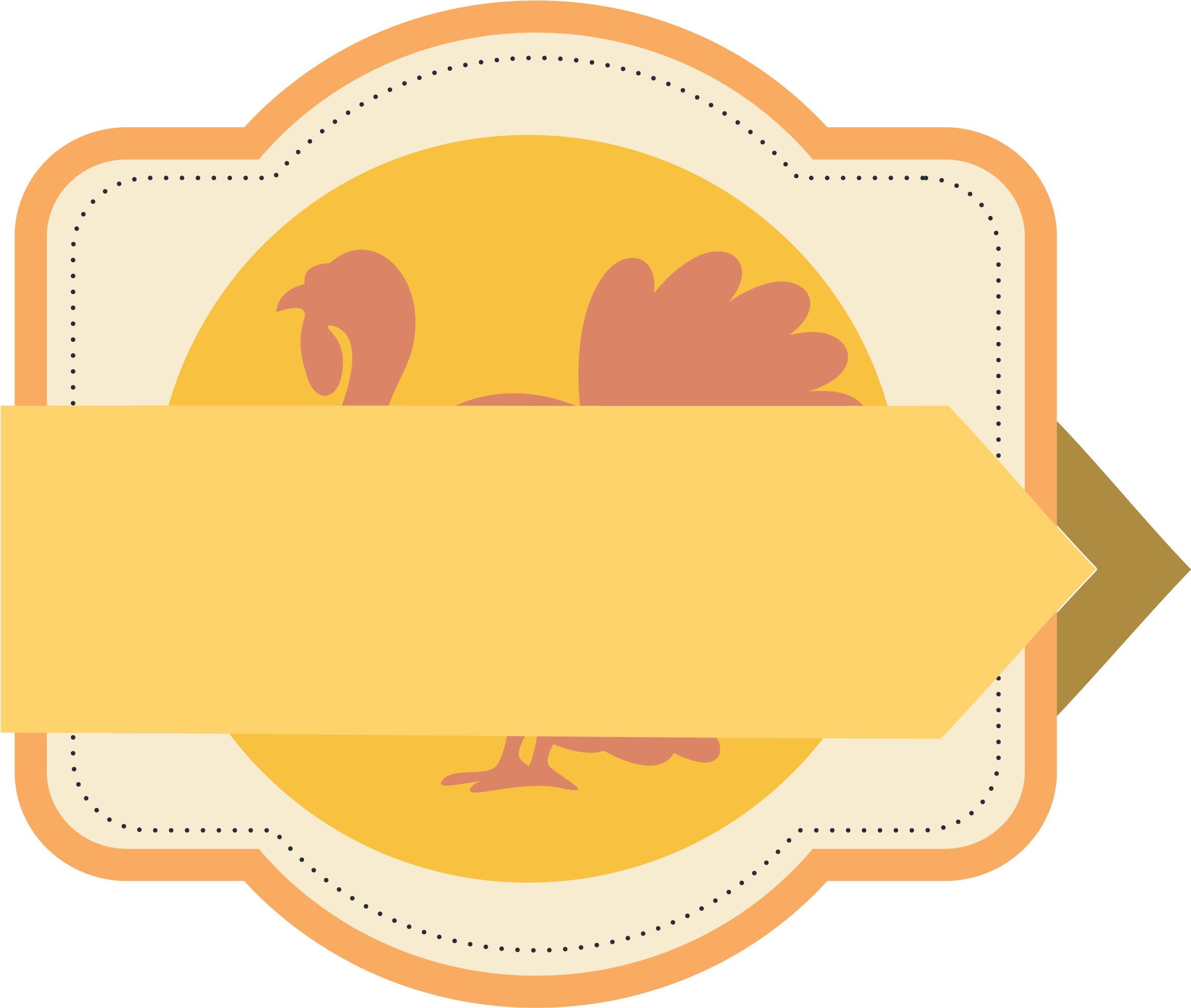 Thanksgiving Turkey Graphic Banner