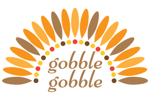 Thanksgiving Turkey Graphic Gobble Gobble