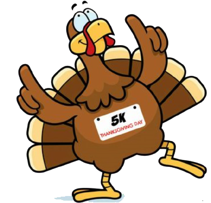 Thanksgiving Turkey Runner Cartoon