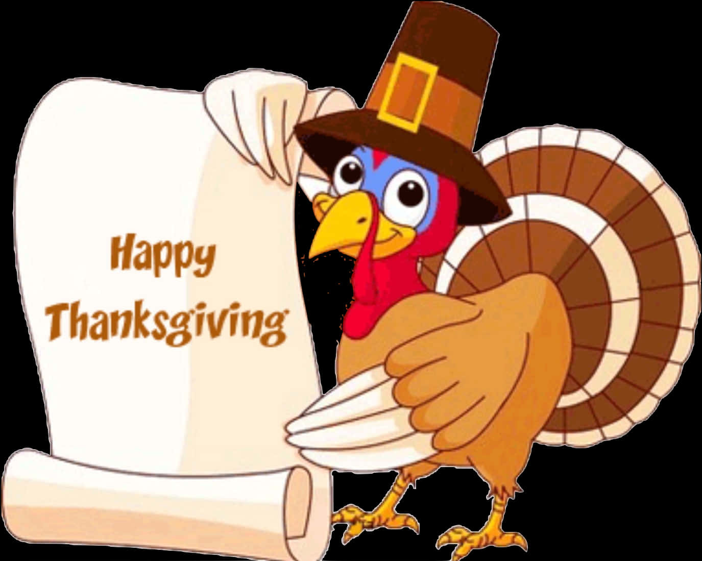 Thanksgiving Turkeywith Scroll