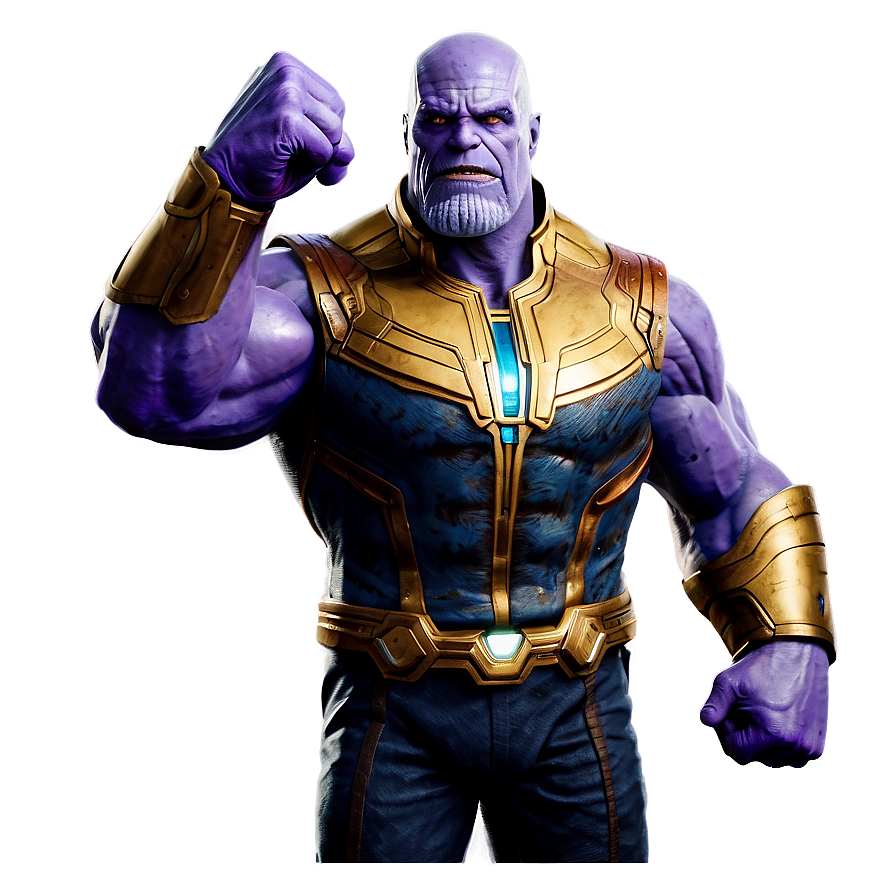 Thanos In Battle Pose Png Xlo65