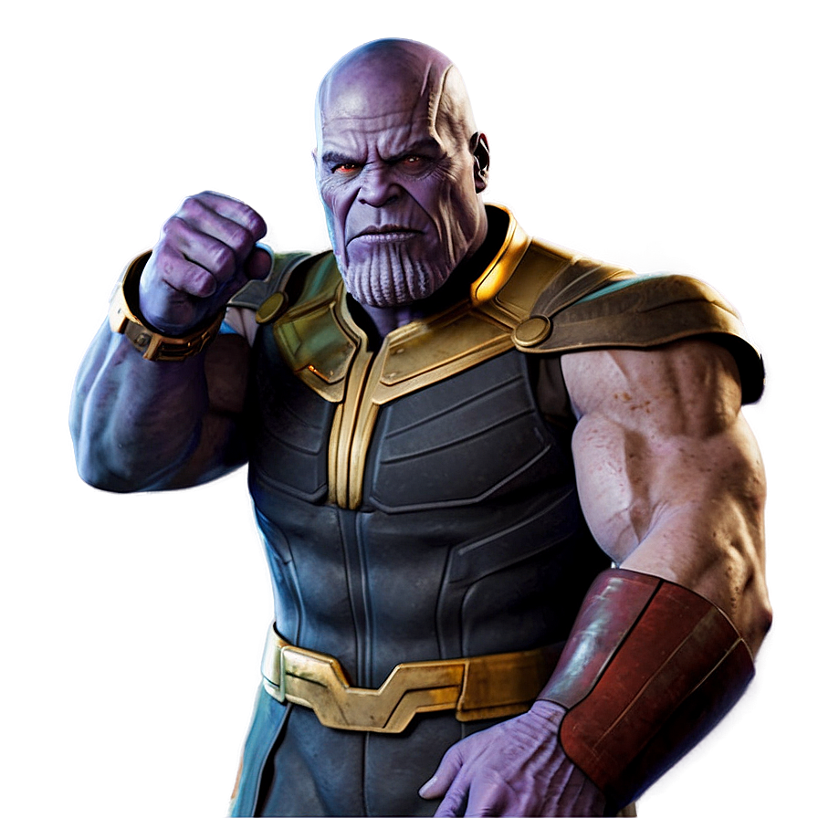 Thanos With Captured Heroes Png Dna