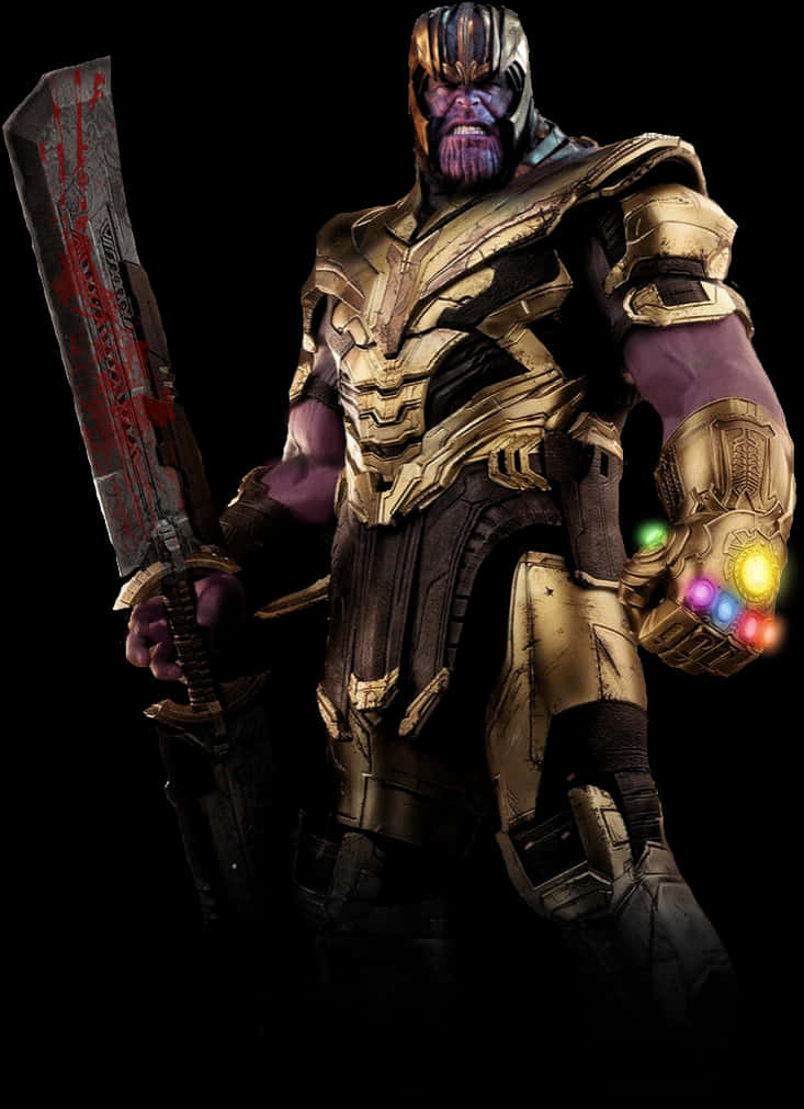 Thanos With Infinity Gauntletand Sword