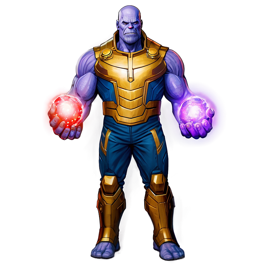 Thanos With Infinity Stones Png Poq