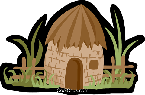 Thatched Roof Hut Clipart