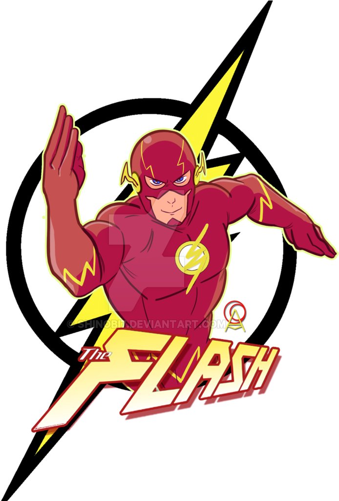 The Flash Animated Character Logo