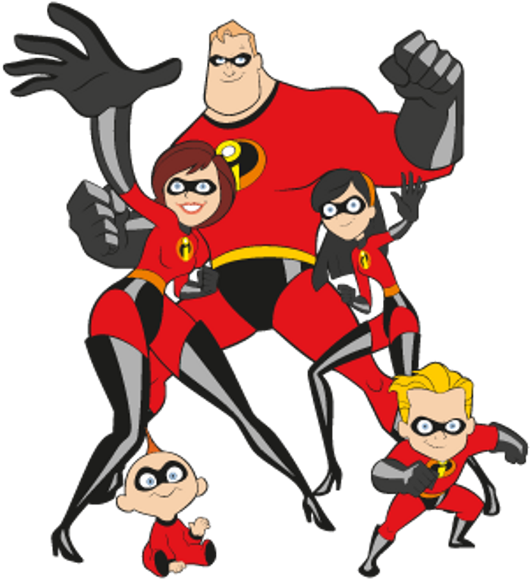 The Incredibles Family Hero Pose