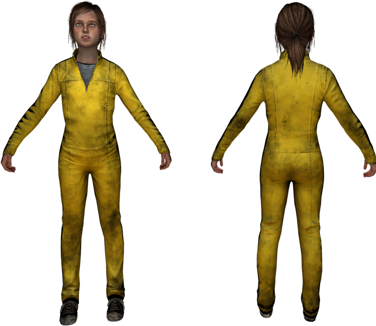 The Lastof Us Character Model Yellow Jumpsuit