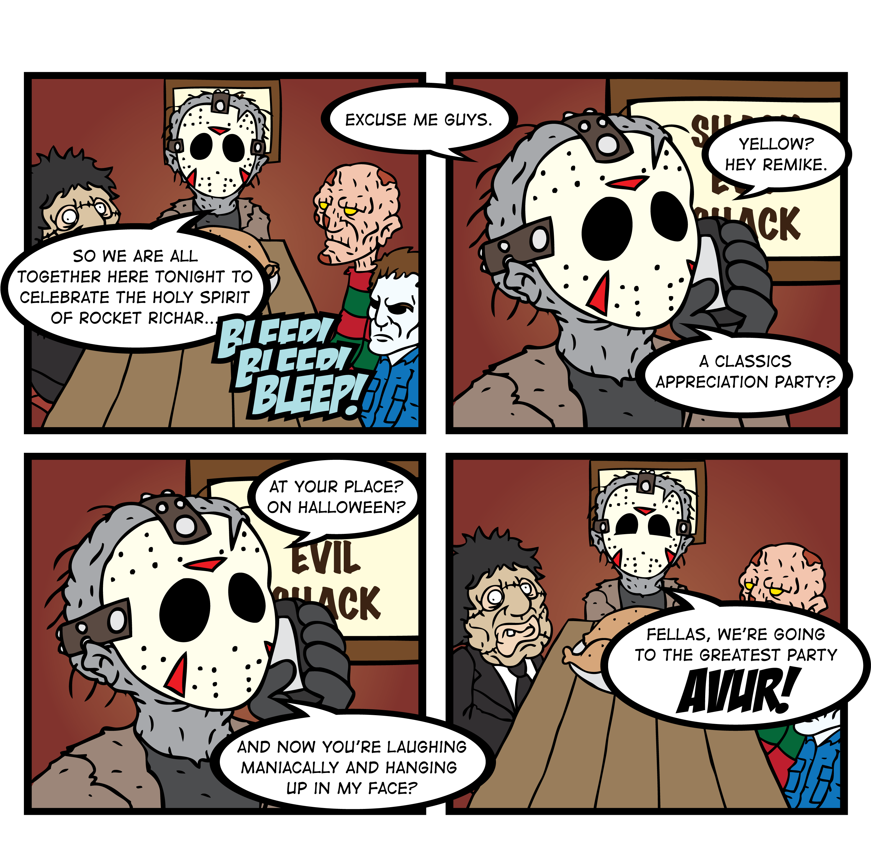 The_ Slashers_ Monster_ Party_ Comic_ Strip