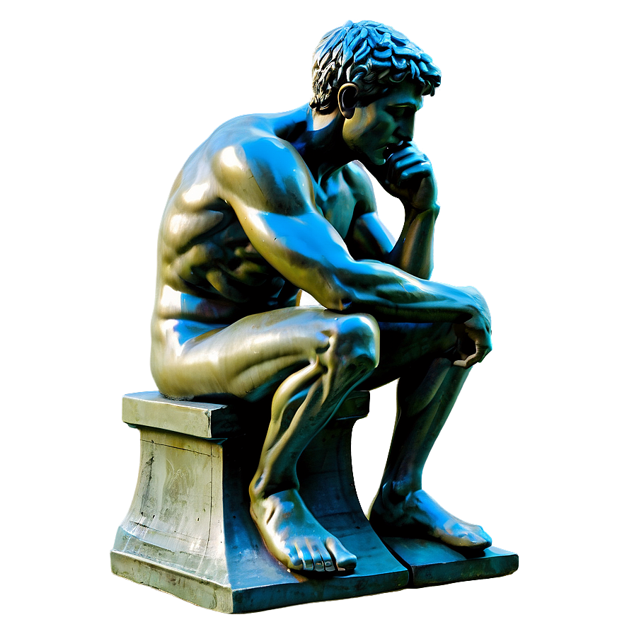 The Thinker Marble Sculpture Png 27