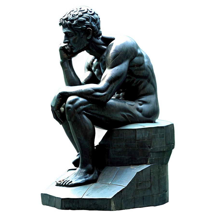 The Thinker Perspective View Png 13